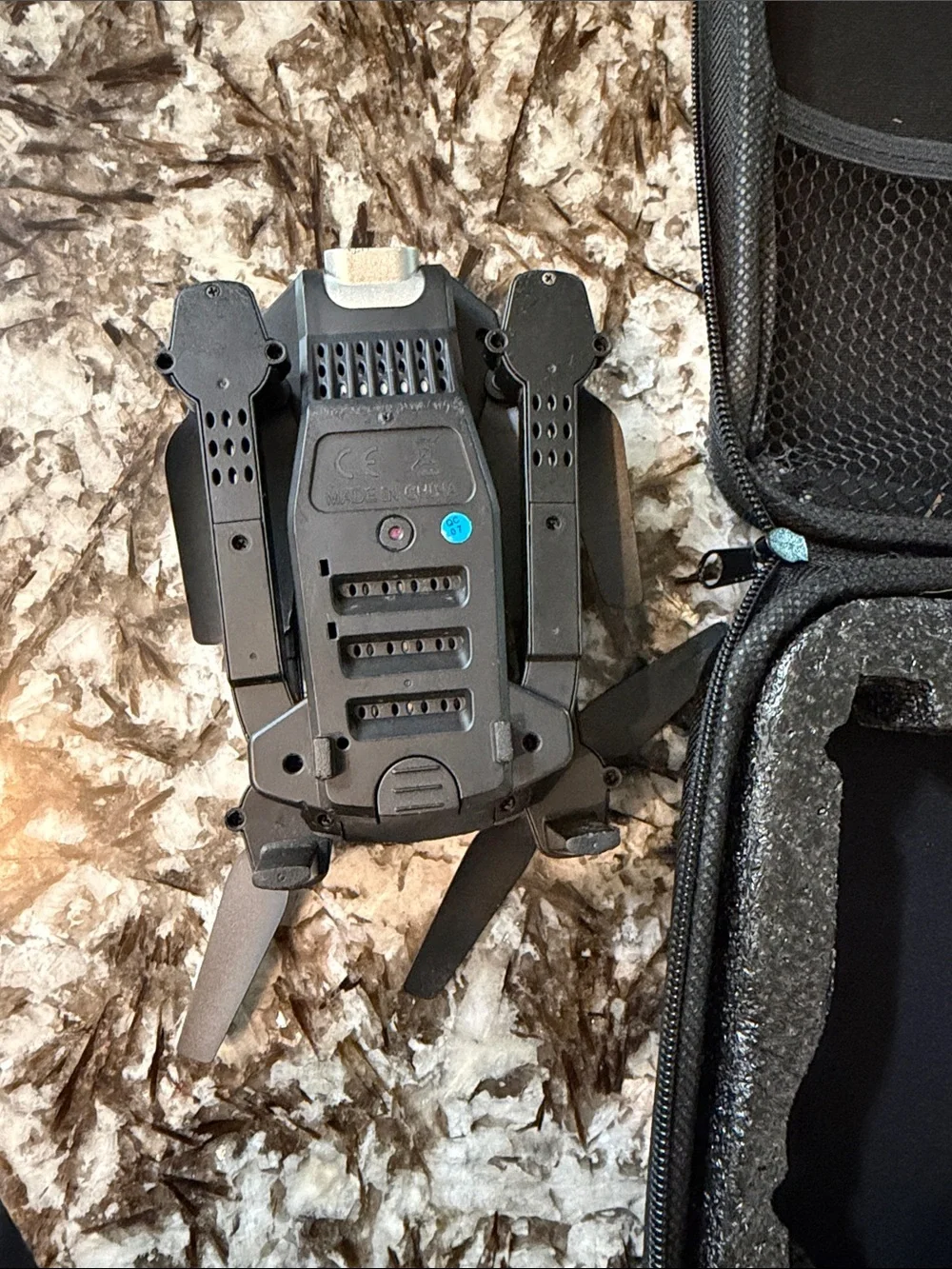 Foldable RC Drone with Controller - Black